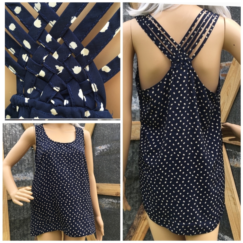 Passport M Navy Cream Tank
